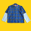 FAMÖUS® COBALT BLUE TELMA CEO PLAID SHIRT